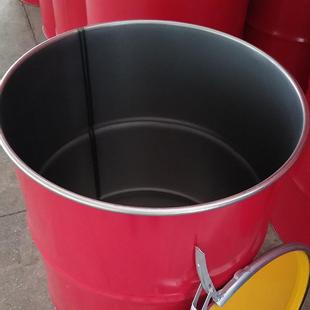油漆周转桶可 现货全新200L烤漆带盖密封冷轧钢铁桶开口包装