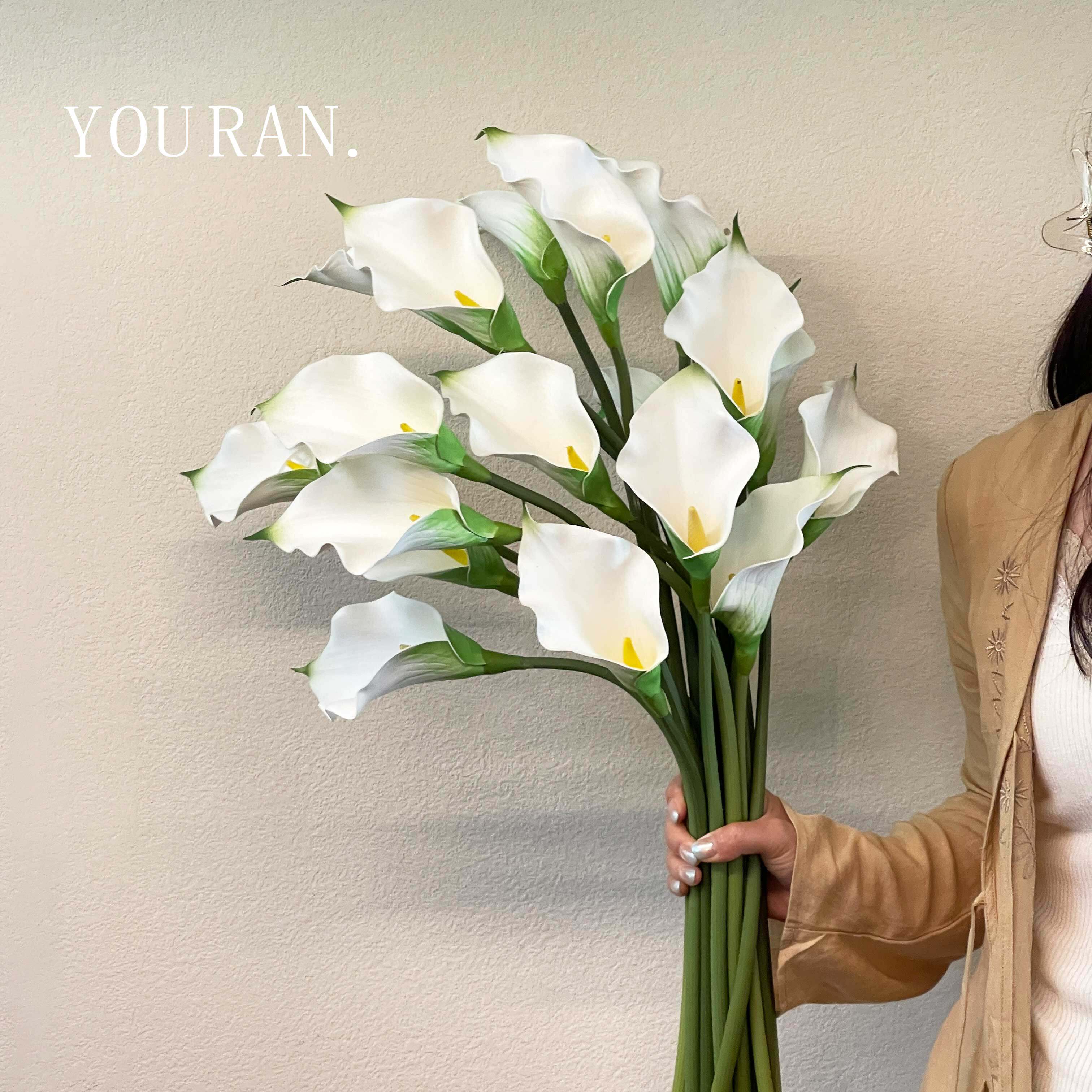 高级感大号马蹄莲仿真花婚礼布置