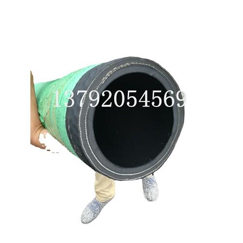 永利供应DN32mm-300mm吸排水抽沙专用橡胶管 黑色钢丝橡胶吸埋管