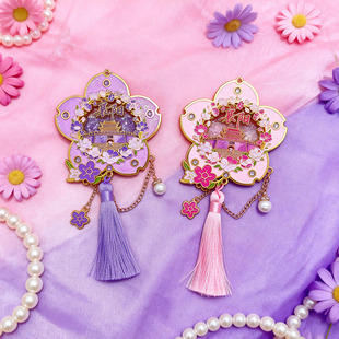 花季襄阳花朵款AR流沙冰箱贴沉浸式互动临汉门外放飞孔明灯