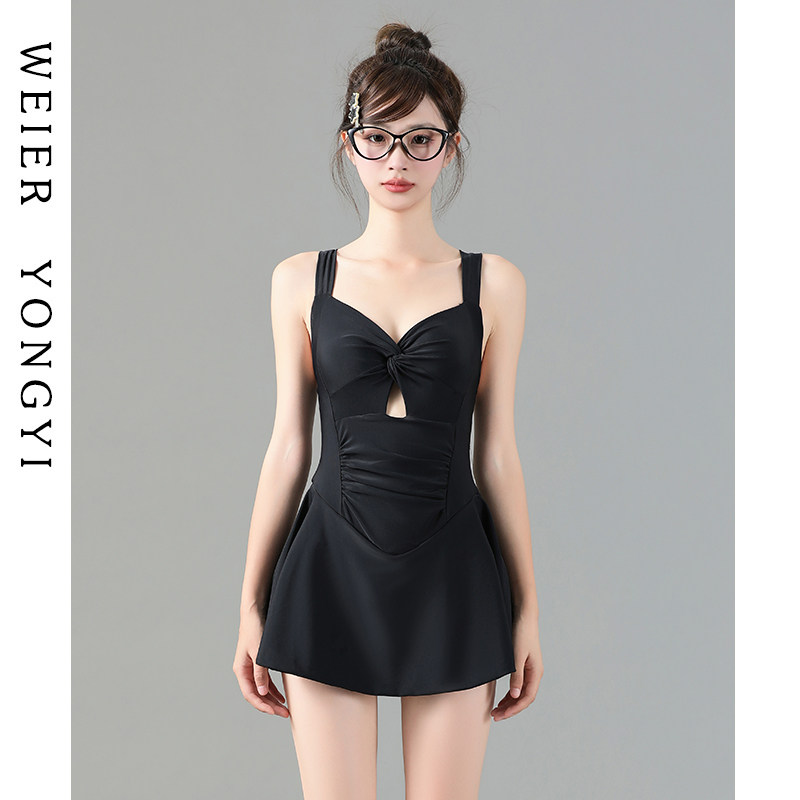 泳衣女款2023新款高级感连身裙式平F角保守遮肉收腰显瘦温泉游泳,运动/瑜伽/健身/球迷用品,连体泳衣,淘宝优惠券,粉丝福利购,淘宝优惠卷