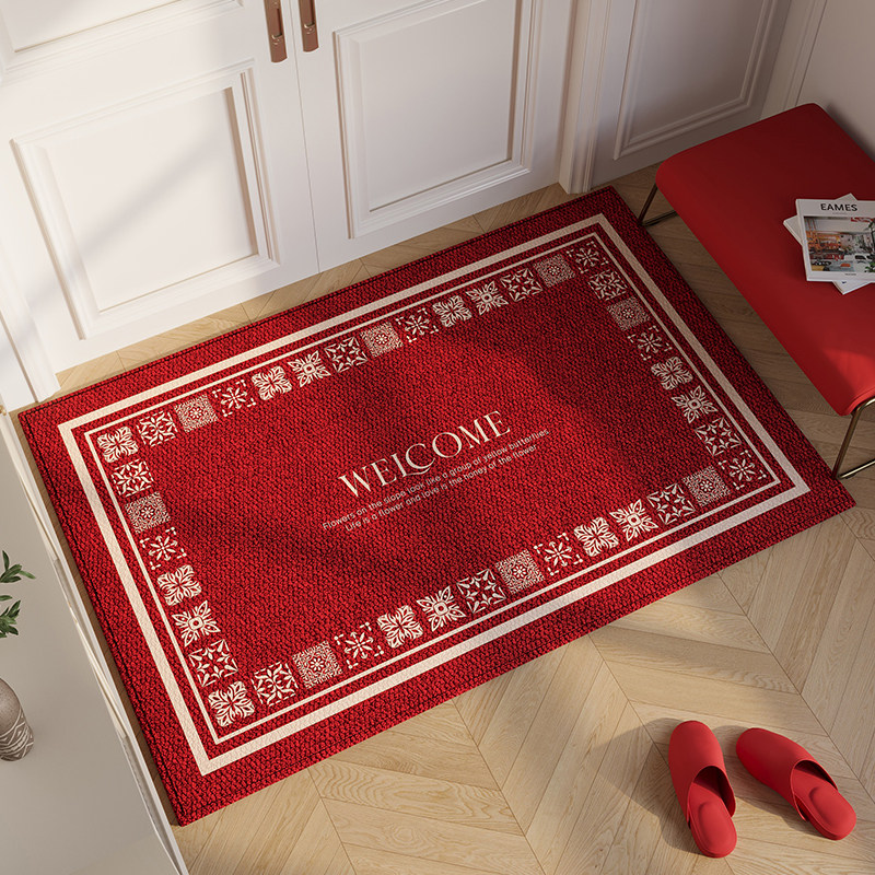地垫入户门垫g红色喜庆玄关大门口进门脚垫子可裁剪耐脏门毯地毯,居家布艺,入户地垫,淘宝优惠券,粉丝福利购,淘宝优惠卷