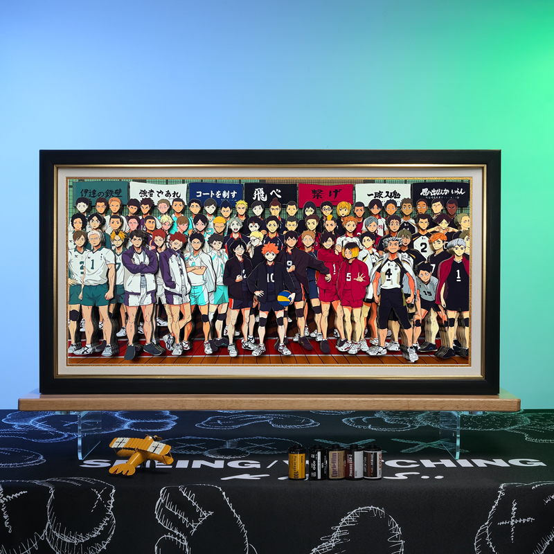 排球少年全家福3D动漫s立体画客厅卧室艺术装饰画客厅摆件生日礼图片