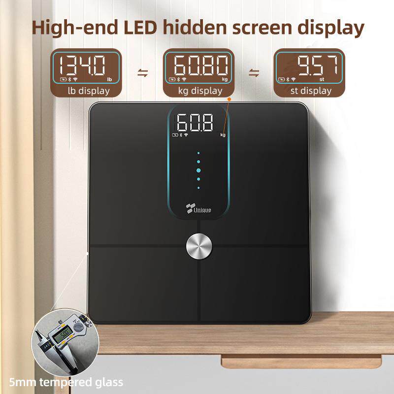 体脂秤蓝牙WiFi智能精准小型电子称体重秤体脂秤测脂肪秤精准