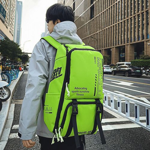 大容量登山背包滑雪多功能潮牌双肩包大学生高中书包女户外旅行包