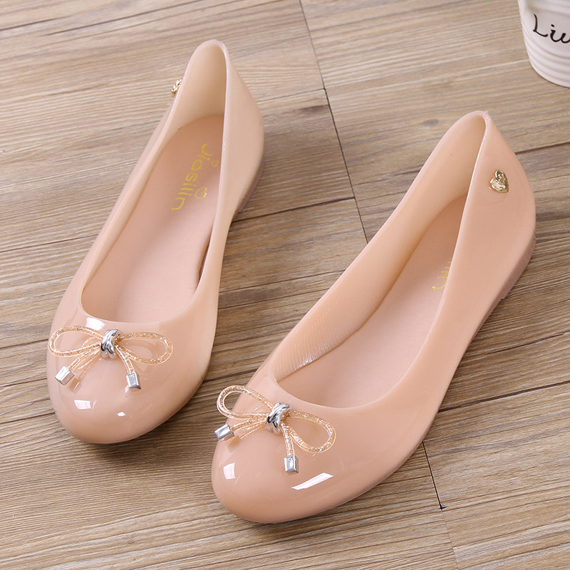 2021新款果冻鞋女凉鞋浅口平底透明胶鞋沙滩包头雨天防水塑料雨鞋,女鞋,时装凉鞋,淘宝优惠券,粉丝福利购,淘宝优惠卷