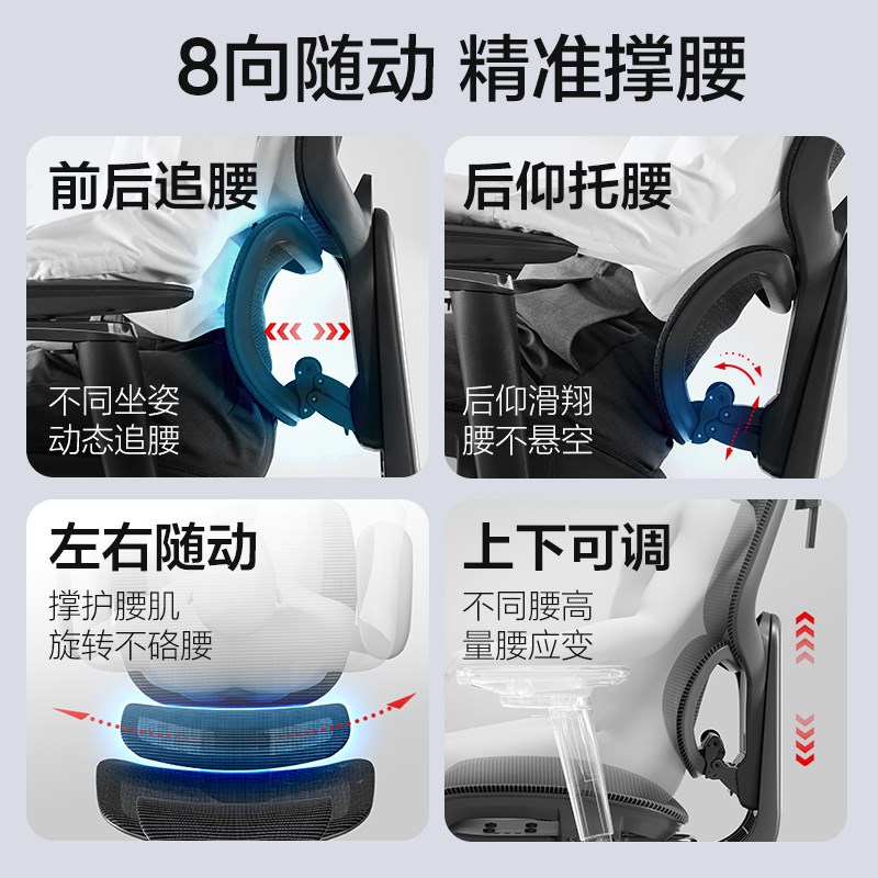 网易严选体工学椅转椅办公室久坐舒适椅电脑椅电竞