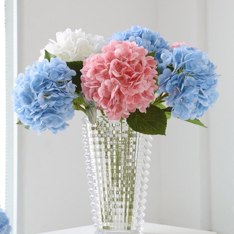 仿生干绣球仿真蓝色保湿手感束客厅摆设插装饰假,家居饰品,仿真花/假花,淘宝优惠券,粉丝福利购,淘宝优惠卷