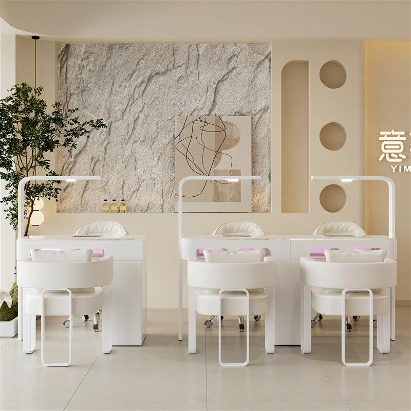 意茗师奶油风大理石大功率吸尘器带烤灯美甲桌椅装端,商业/办公家具,美甲台,淘宝优惠券,粉丝福利购,淘宝优惠卷