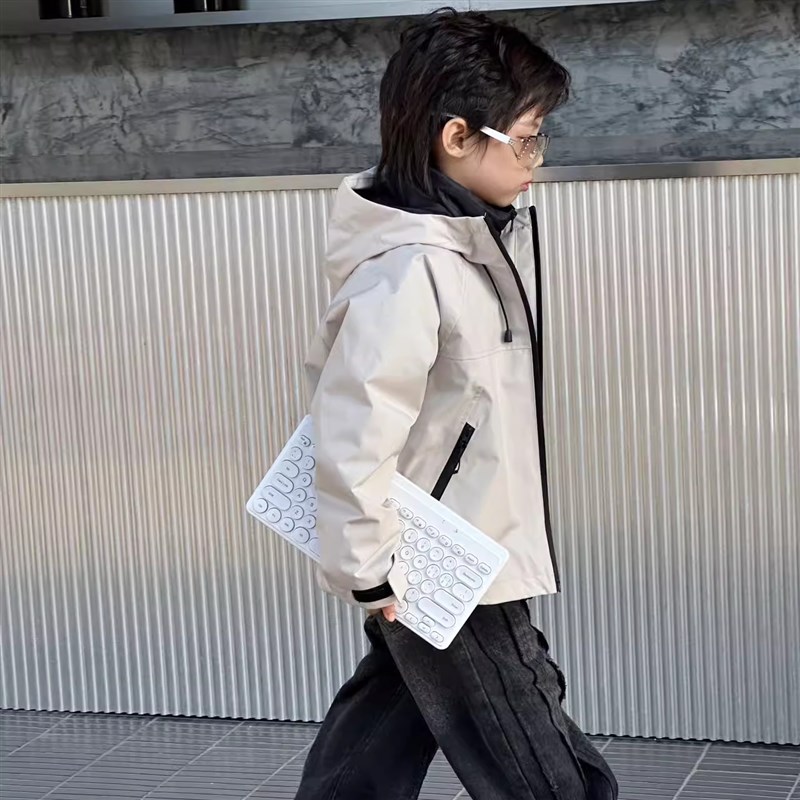 儿童羽绒服套装两件套男童女童可拆卸冲锋衣内胆2024冬季新款外套
