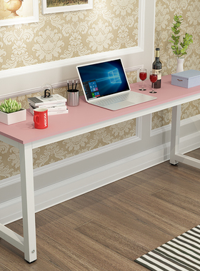 电脑桌台式钢木桌家用书桌子现代人办公桌写字台