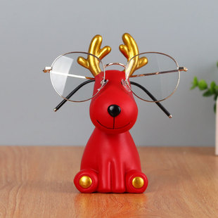 创意平安鹿眼镜架眼镜支架眼镜店装饰道具展示架放眼镜的架子