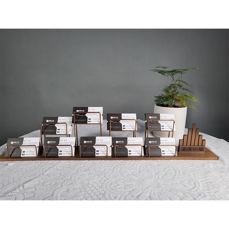 样品屋展示中心商用名片夹多层多孔名片架子酒店大堂前台锈钢名片