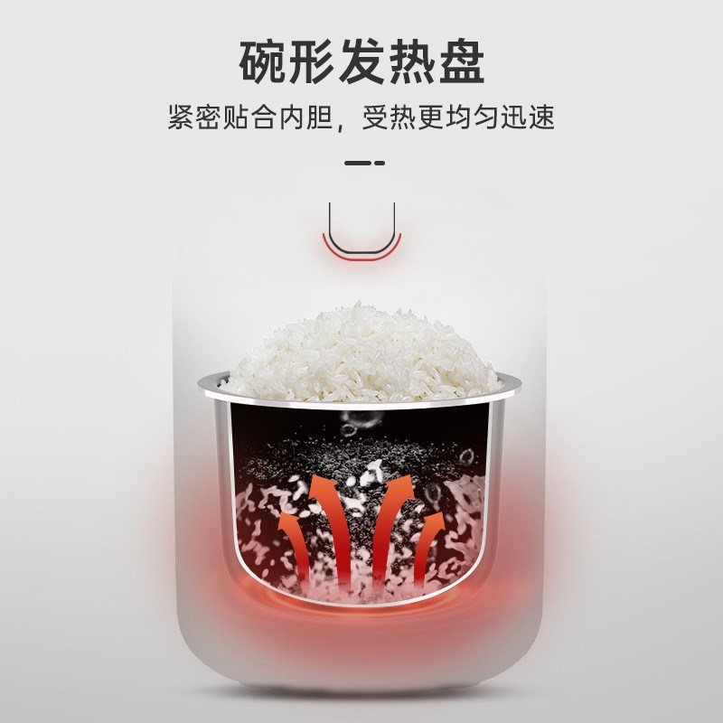 韩国大宇迷你电饭煲家用小宿舍多功能电饭锅电饭煲智能预约.L升