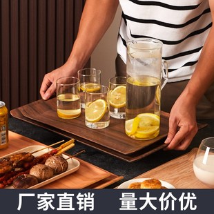 密胺餐具木纹托盘烧烤托盘炸串托盘商用火锅上菜端菜烤串托盘