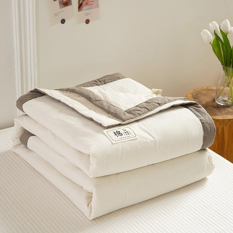 100%棉花空调春秋被纯棉夏被空调房夏季薄被子夏天夏凉被可水洗,床上用品,棉花被,淘宝优惠券,粉丝福利购,淘宝优惠卷