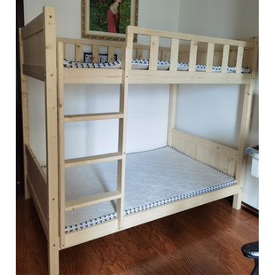 床垫2张 臻远双层床实木高低床 上下铺 2000mm 1200mm