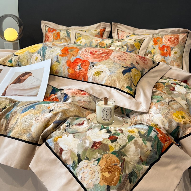 秋冬加厚A类母婴级纯棉磨毛四件套全棉保暖床单被套裸睡床上用品4