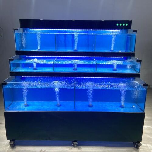 移动海鲜池饭店超市养殖水产专用制冷一体海鲜鱼缸商用贝类鱼池