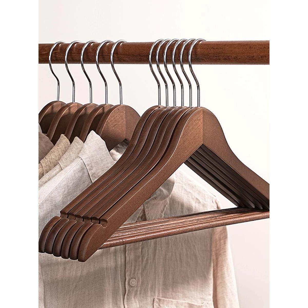 实木衣架挂衣衣挂衣柜晾衣木质衣架衣服撑子家用衣撑酒店衣服架子