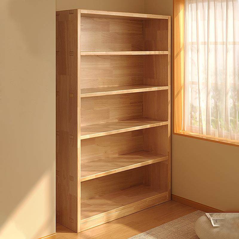 实木书架落地置物架一体靠墙柜子收纳柜儿童学生家用收纳柜书柜