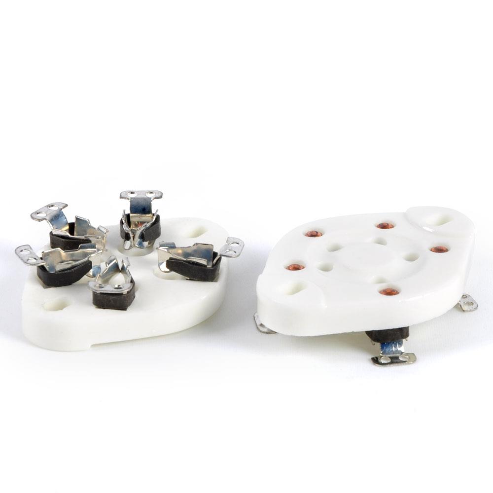 现货发烧配件电子管座陶瓷5脚电子管插座 用于FU7 807