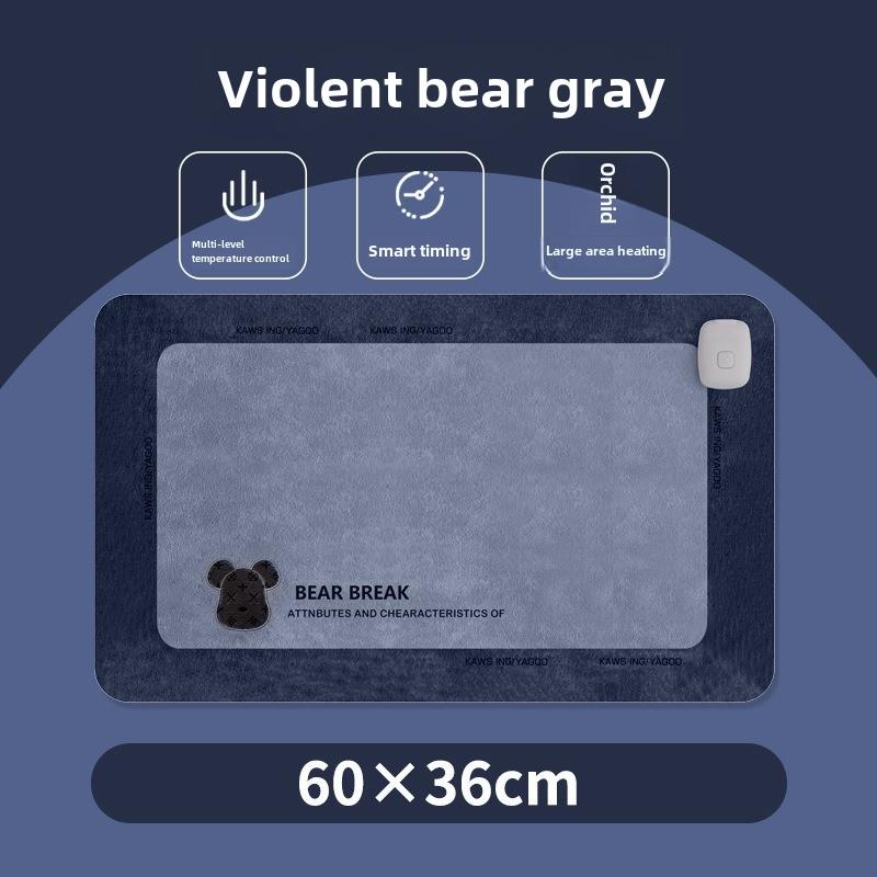 25新款桌子吾鲸发热加热鼠标垫3c认证女生高颜值办公室暖桌垫小号