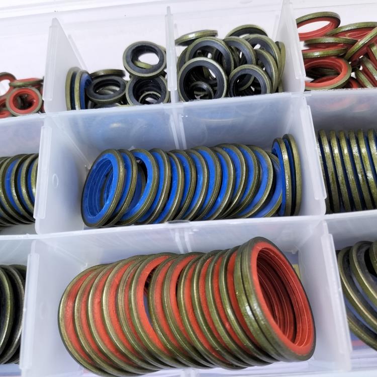 组合垫片修理盒密封垫油底壳放油螺丝垫片高压油管密封圈橡胶垫片