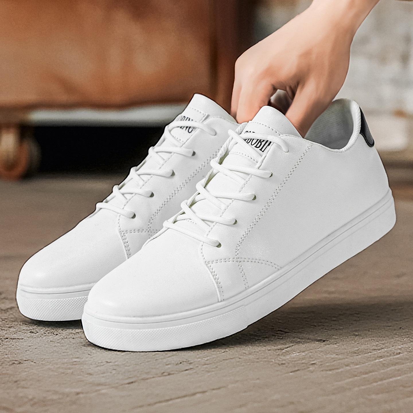 2026春天新款西装板鞋大码46 47 48男鞋平底休闲鞋素面百搭滑板鞋,流行男鞋,休闲板鞋,淘宝优惠券,粉丝福利购,淘宝优惠卷