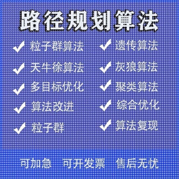 matlab路径规划遗传蚁群粒子群算法代做Python强化学习多目标优化
