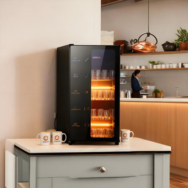 厨房多功能棋牌室茶杯消毒柜办公室收纳架一体机商用茶水消毒柜