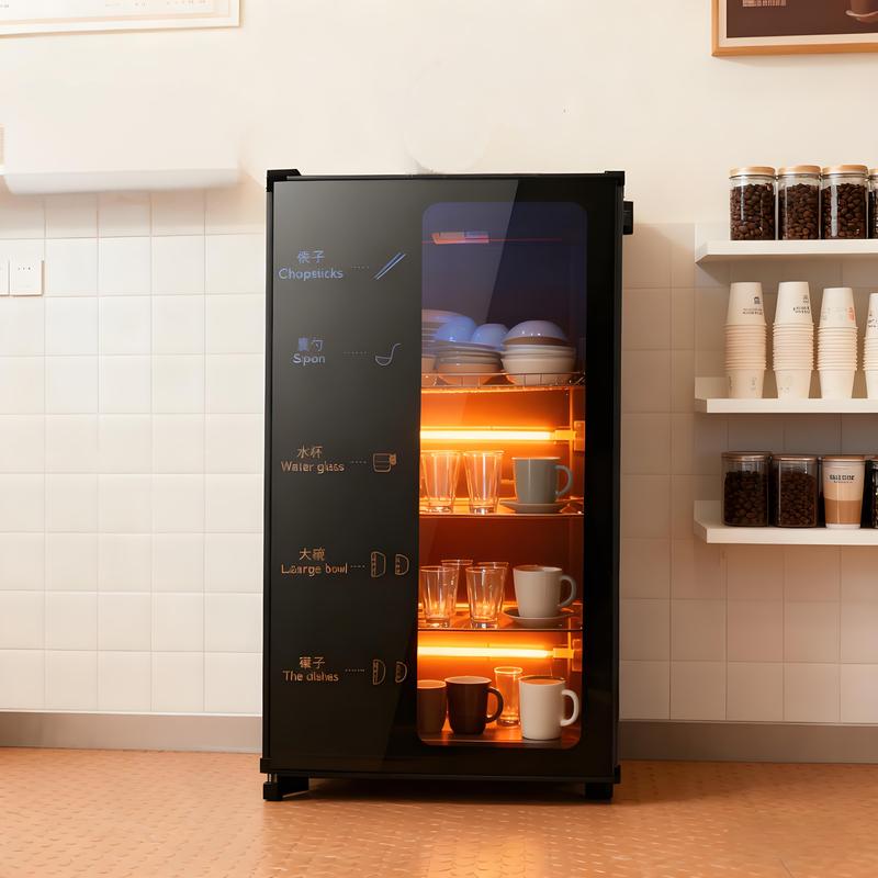 酒店酒吧收纳盒棋牌室水杯消毒柜小型一体机餐饮茶杯消毒柜办公室