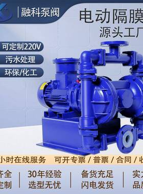 浙江泵阀源头厂家电动隔膜泵DBY-25衬氟耐强酸强碱防腐化工泵