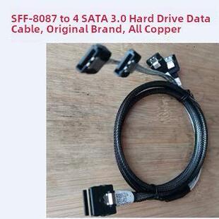 原装正向Mini SAS线36P SFF8087转4SATA3.0服务器一分4硬盘数据线