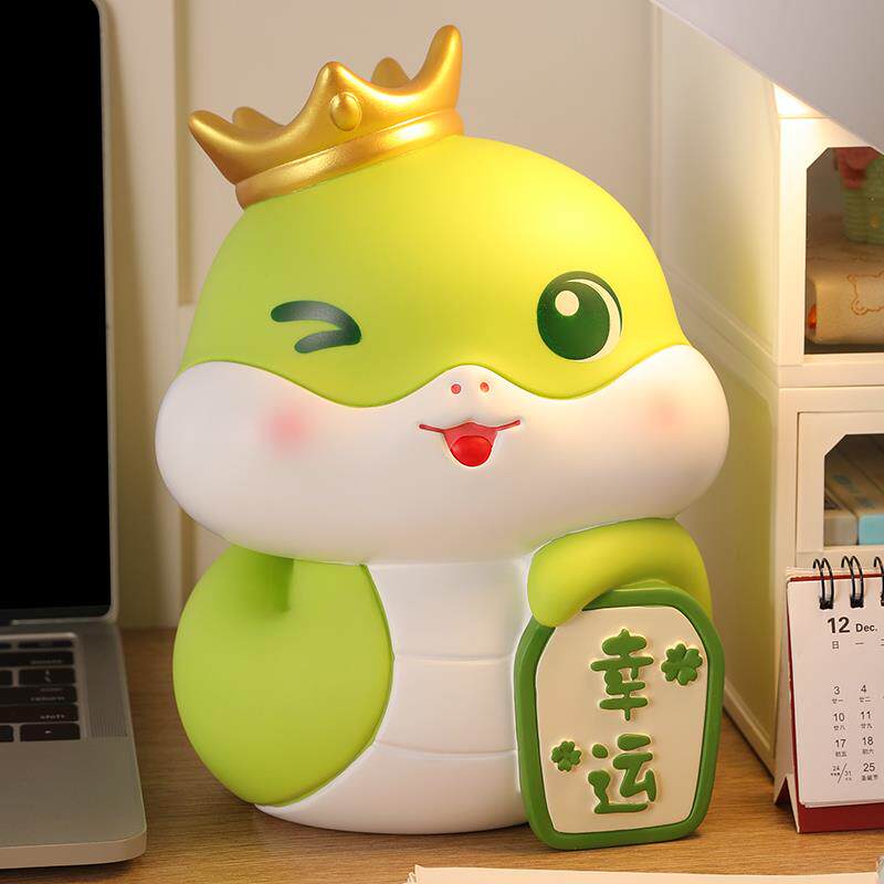 十二生肖蛇年储存钱罐2025新款只进不出成人儿童男女孩大容量摆件