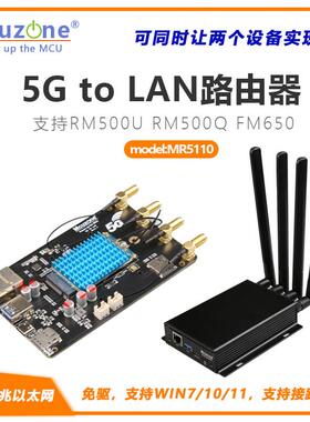 MR5110 5G to LAN路由器免驱WIN7/10/11,5G转千兆以太网,RM500U