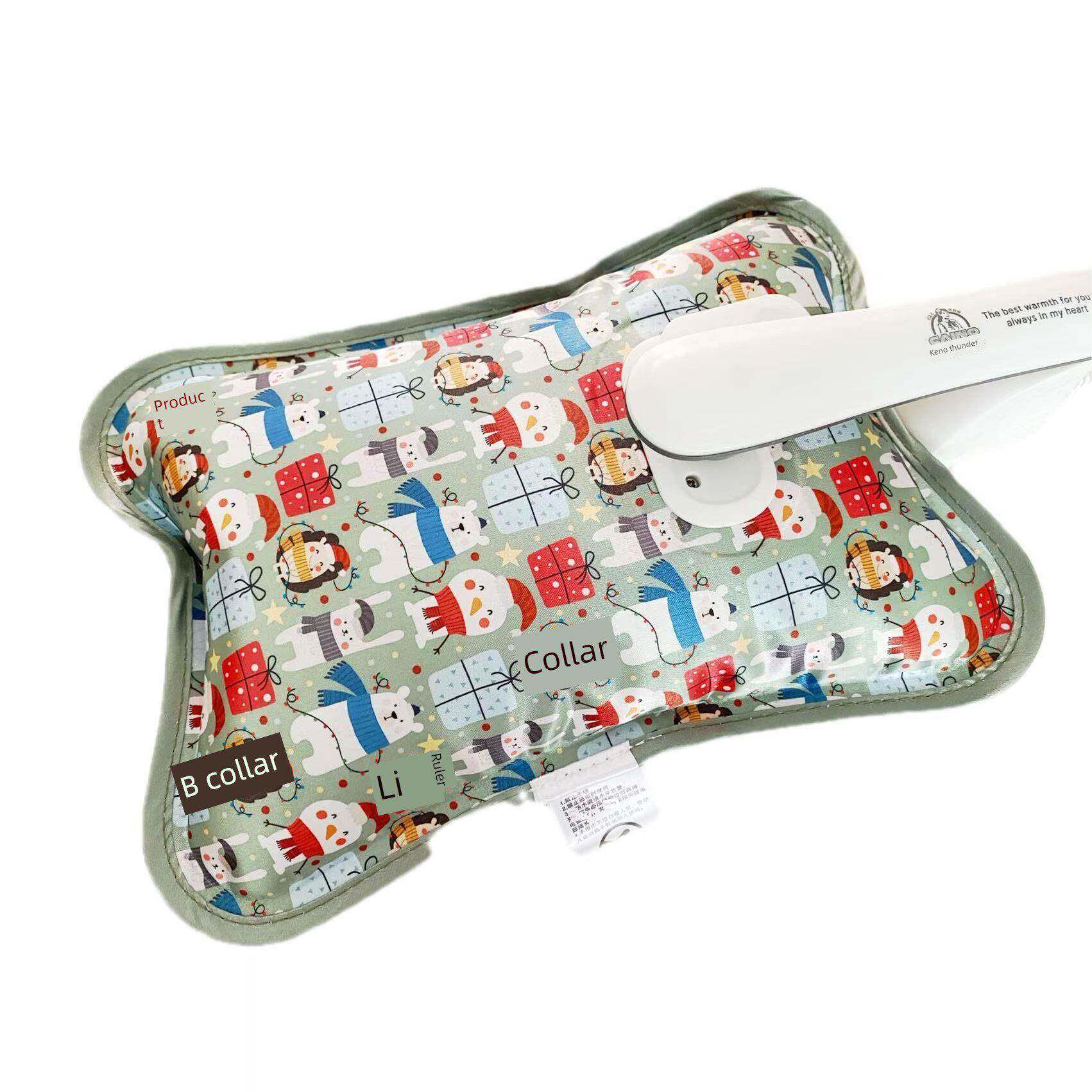 柯诺电热水袋正品充电防爆暖手宝电暖宝绒面暖水袋女注水电热丝