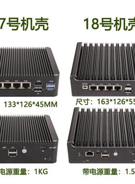 康耐信 N95/N100/N150 4网口软路由整机、017、018机壳