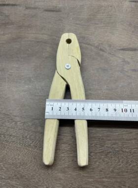 宜兴紫砂壶制作工具，整口用木头老虎钳木夹子普通白檀木巴花加厚