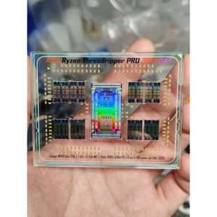 AMD 线程撕裂者3995wx CPU晶圆核心摆件收藏硅片半导体电脑