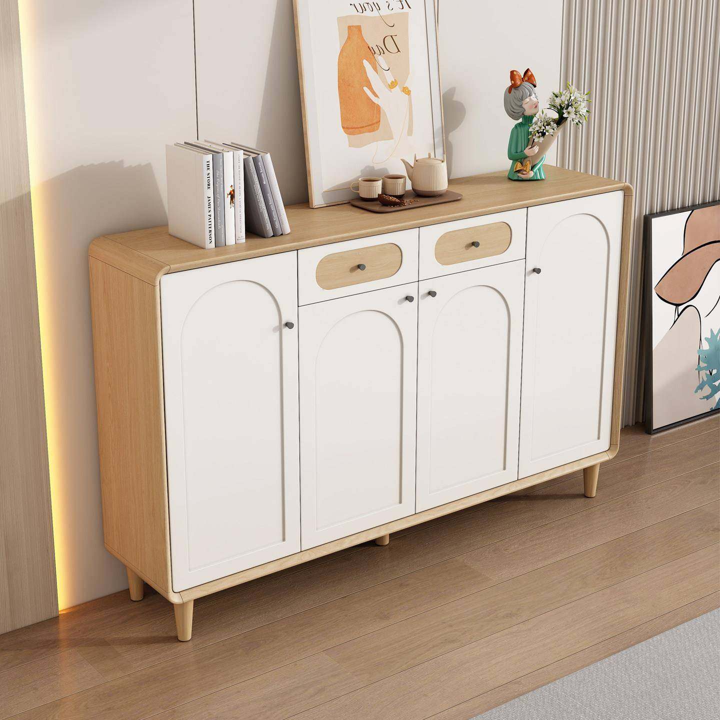 新款实木鞋柜家用门口大容量入户客厅原木色玄关柜阳台收纳储物柜,住宅家具,鞋柜,淘宝优惠券,粉丝福利购,淘宝优惠卷