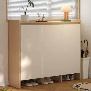 实木鞋柜大容量鞋柜家用门口入户走廊门外鞋柜收纳储物柜靠墙,住宅家具,鞋柜,淘宝优惠券,粉丝福利购,淘宝优惠卷