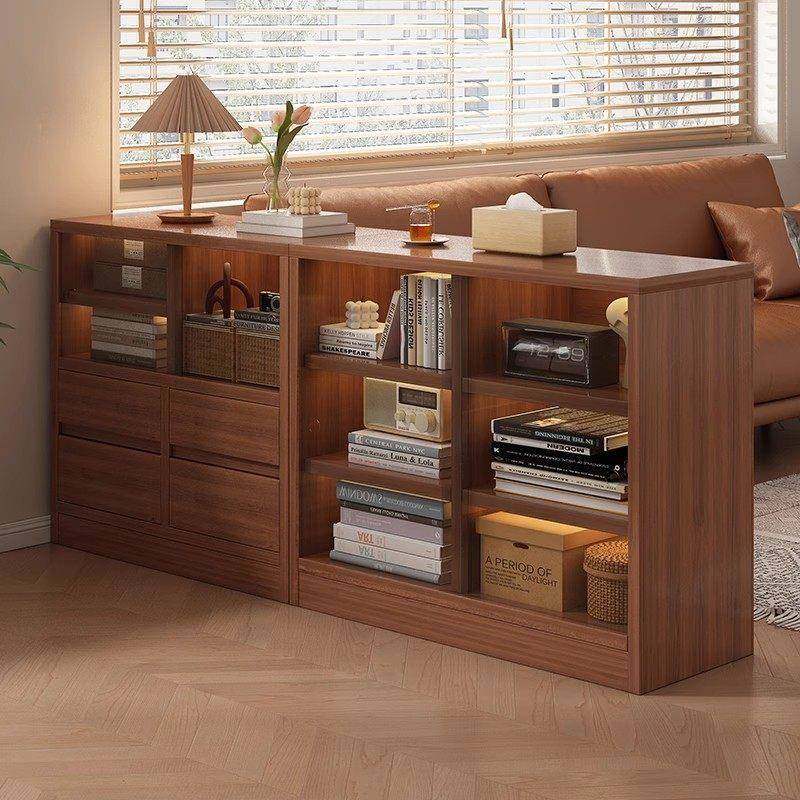 实木书柜斗柜组合柜客厅靠墙收纳柜防尘储物柜矮柜落地置物柜书架,住宅家具,单个书柜,淘宝优惠券,粉丝福利购,淘宝优惠卷