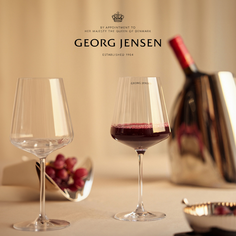 圣诞礼物GeorgJensen乔治杰生 王子 红葡萄酒杯玻璃杯六只装
