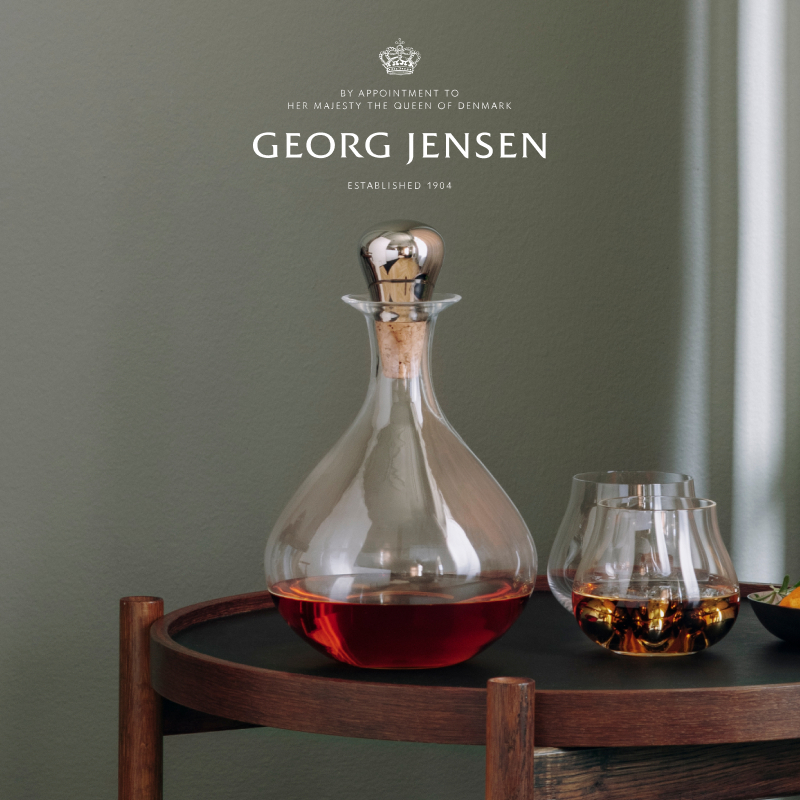 圣诞礼物GeorgJensen乔治杰生SKY云端酒樽葡萄酒红酒醒酒器