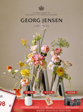 新年礼物GeorgJensen乔治杰生LITUUS花瓶插花桌面摆件