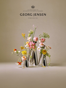 纳维亚 Georg 饰斯堪 Lituus花瓶插花桌面装 礼物 Jensen