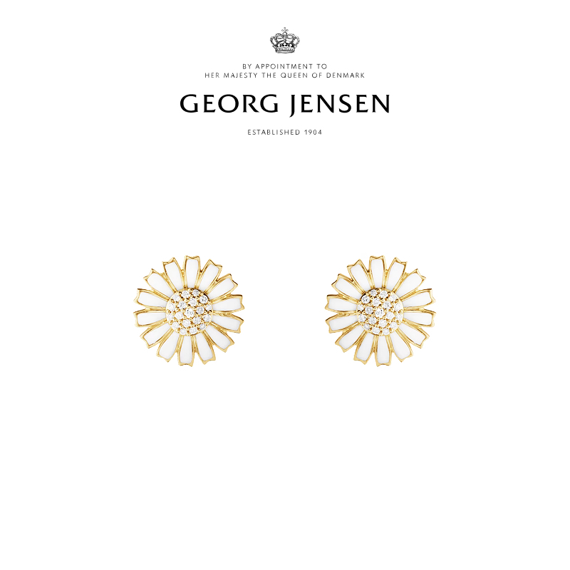 Georg Jensen乔治杰生DAISY雏菊系列 雏菊耳钉