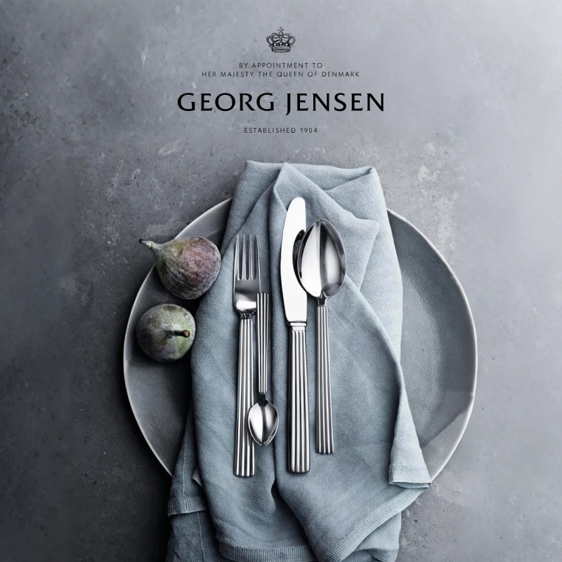 GeorgJensen乔治杰生王子系列餐具刀叉勺套组(4件套)