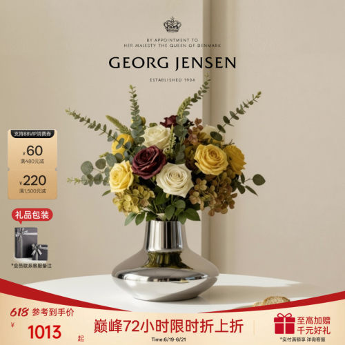 【天猫惊喜盒】618新婚礼物GeorgJensen乔治杰生HK花瓶艺术插花